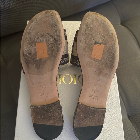 Christian Dior Dway Slide Sandals, animal/leopard motif, Sz 36 US 6 - Picture 3 of 5